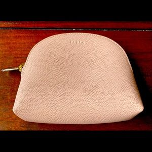 NWOT Furla Pouch / Mini Bag, Pale Pink Leather